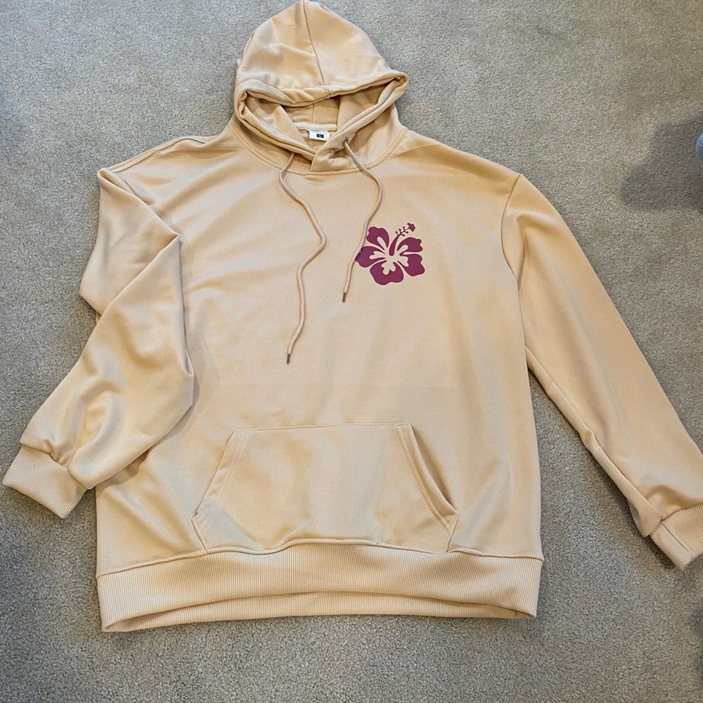 Tan and pink Beachy Hoodie